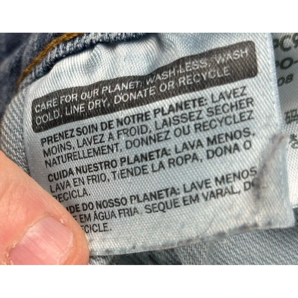 Levis Mens 505 Jeans 100% Cotton Blue Denim Jeans Size W38 L30